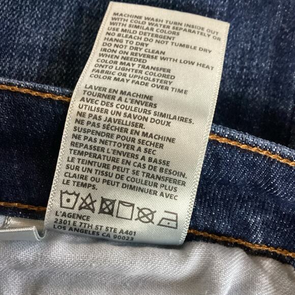 L’Agence High Line Skinny High Rise Distressed Jeans 32 Cupertino Wash - Picture 10 of 10